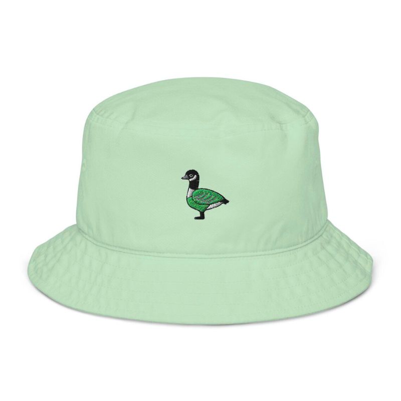 Canada Goose Bucket Hat Green Embroidery
